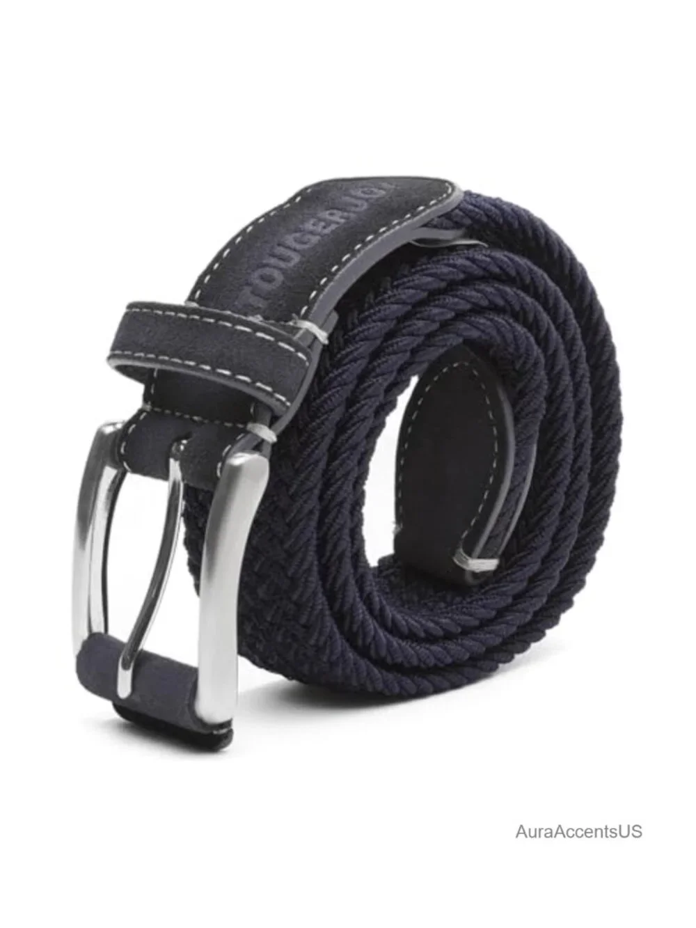 Men's Stretch Woven Belt Elastic Casual for Golf Hunting Pants Jeans